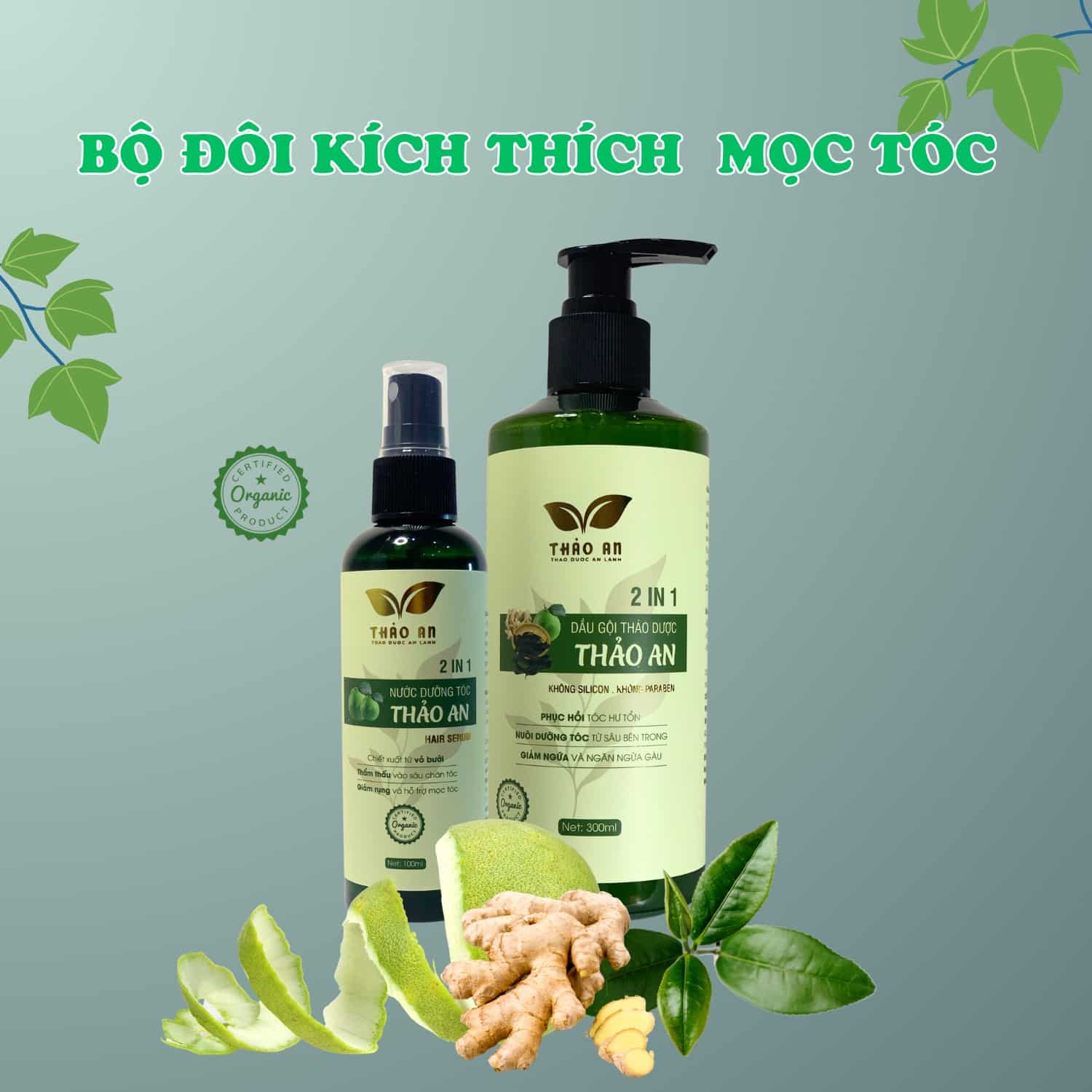 Bộ sản phẩm kích mọc tóc nhanh Thảo AN