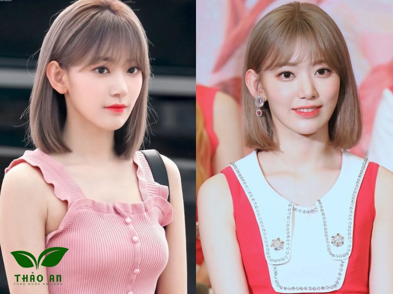 Kiểu tóc Pink Hair Shag cho mặt tròn